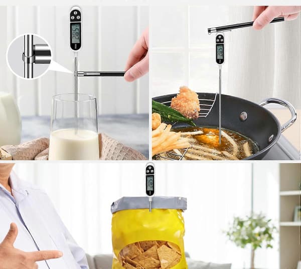 Kød Mad Slik Termometer, Probe Øjeblikkelig Aflæsning Termometer, Digital Madlavning Køkken BBQ Grill Termometer med Lang Probe