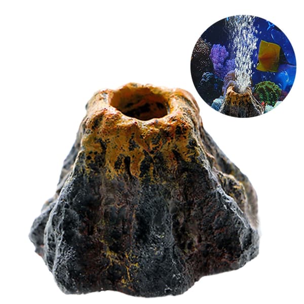 Akvarium Volcano Form syrepump Fish Tank Air Bubble Ston Orn