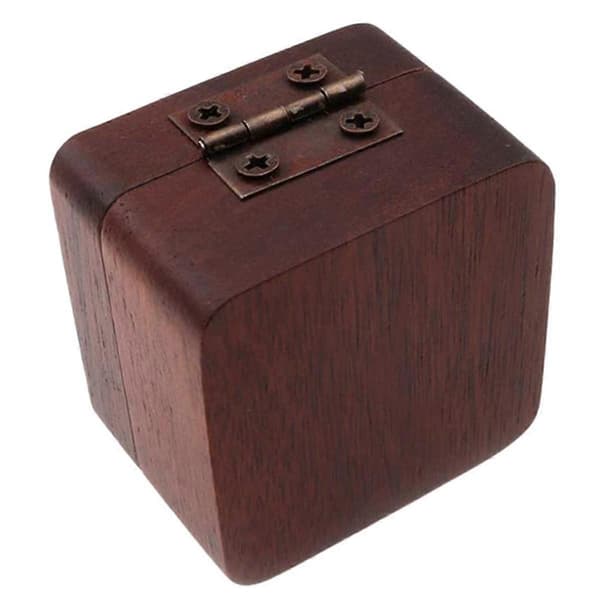 Valnötsgitarrplektrumförvaringslåda, rymmer många plektrum, gitarrgåvor, gitarrplektrumfodral, gitarrplektrumförvaring, gitarrdelar