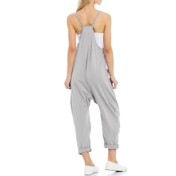 Kaisole-jumpsuit vetoketjulla gray m