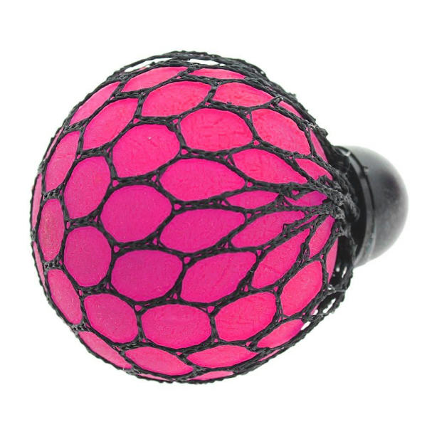 2-Pak Stressbold Squeeze Brain Ball Stress Relax Klemmebold 7,5cm multicolor