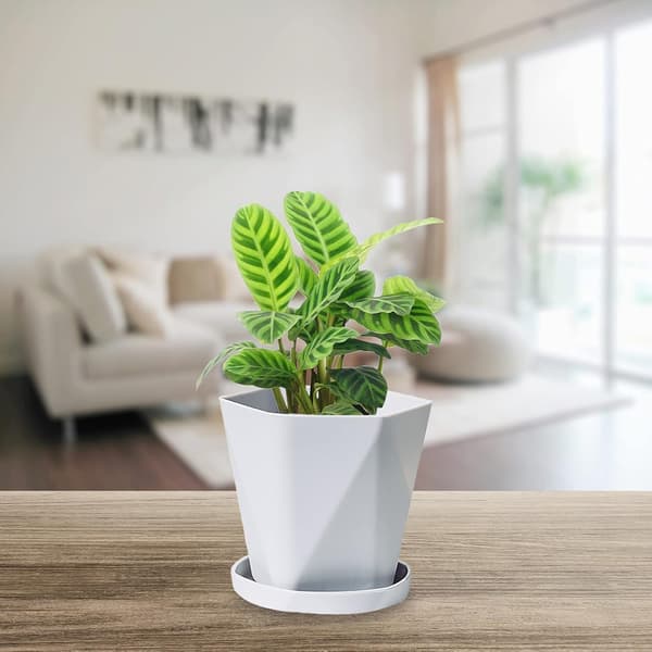 2 stk. haveblomsterpotter, plastikblomsterpotter, nordisk stil