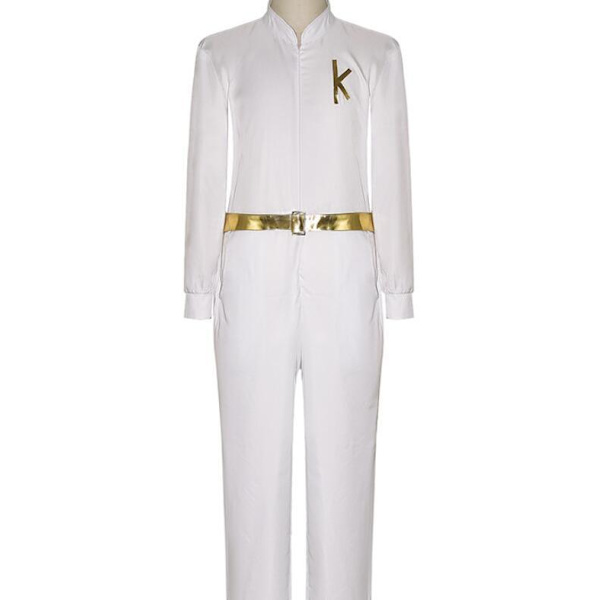 Ken Cosplay kostume til Halloween Scene Performance Suit White m