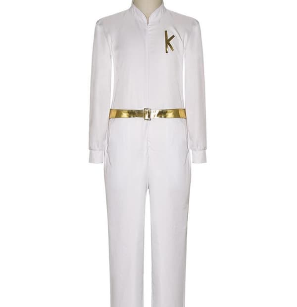 Ken Cosplay kostume til mænd Halloween Scene Performance Suit White 2xl