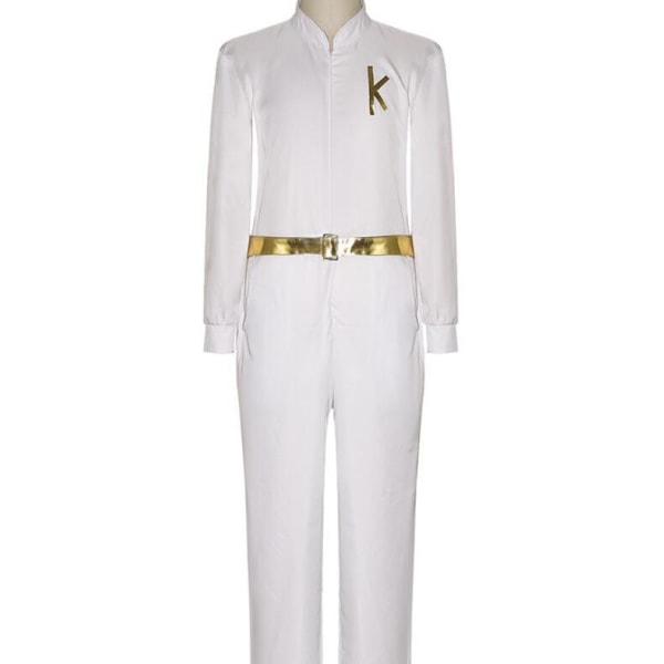Ken Cosplay kostyme for Halloween Scene Performance Suit White m