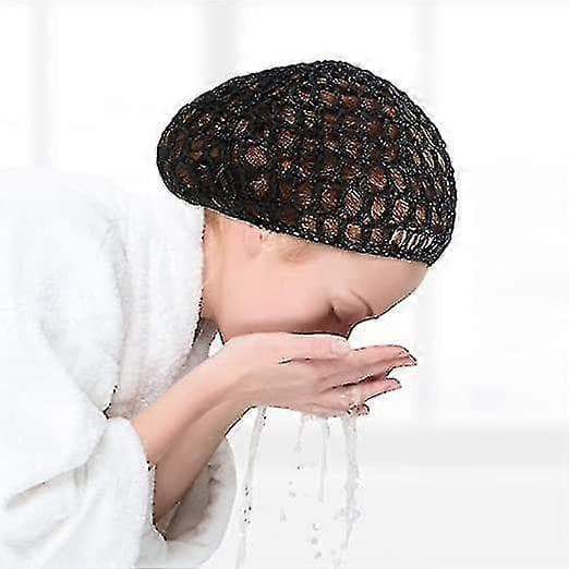 4 stk. hårnet hæklet kasket mesh hårnet hæklet mesh hårnet strikket snood hat mesh hæklet hårnet
