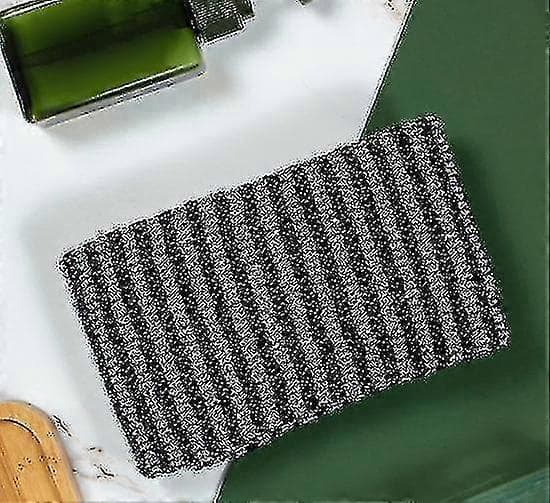 Vaskeklud Badebørste til Ryg Håndklæder Eksfolierende Skrubbe Badesvamp til Krop Badeværelsestilbehør Nylon Håndklæde 1 stk - sort_fi