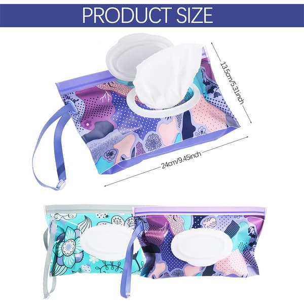 2 ST Vådservietter Taske Baby Wipe Dispenser Tissue Box