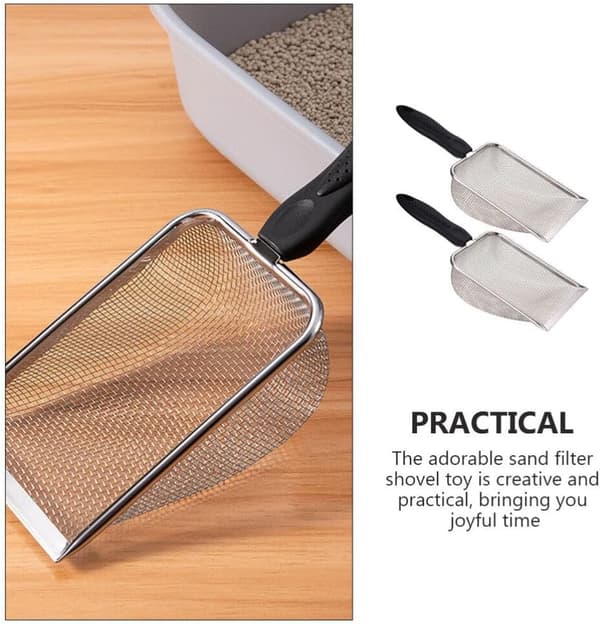 #Pakke med 2 Strand Mesh Spader til at Samle Skaller Sandfilter Spad til at Samle Skaller Spad Sigte Ske Sommer Pool#