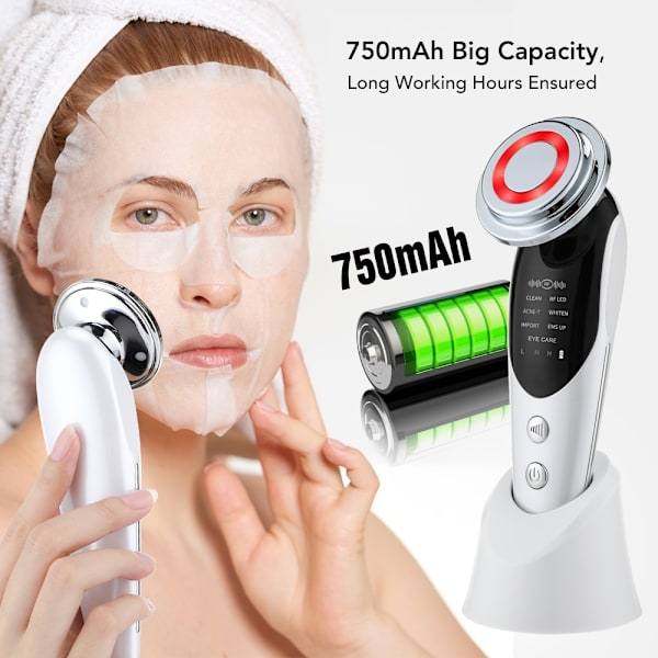 7 og 1 ansigts anti-aging kosmetisk instrument til løft white