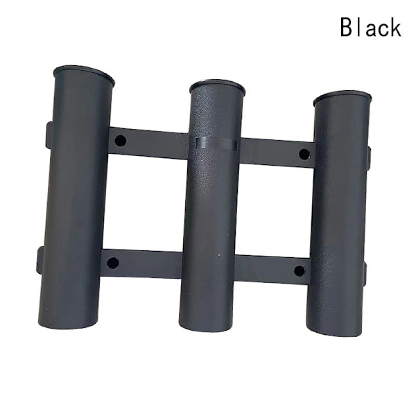 3 Rør Link Plast Fiskestang Rack Holder Socket Black