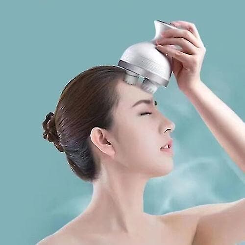 USB Head Body Hårbotten Massager Vibration Elektrisk Spa Borste Cat Pet Massage Tool Blue