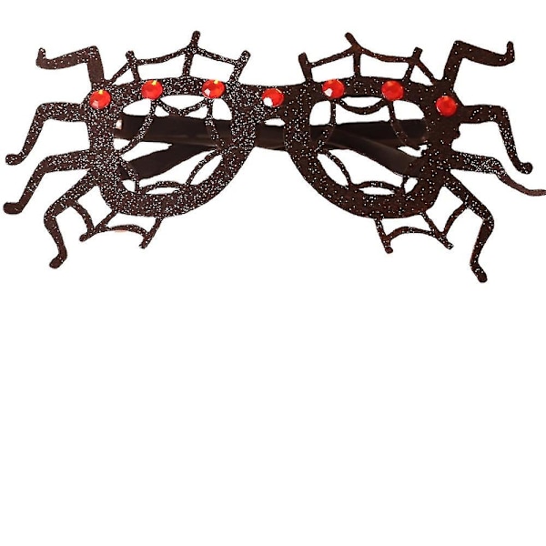 2pack Halloween dekorationsglasögon Creative Ghost Pumpkin Spider Glasögon tmosfär Layout Dekorationsglasögon A