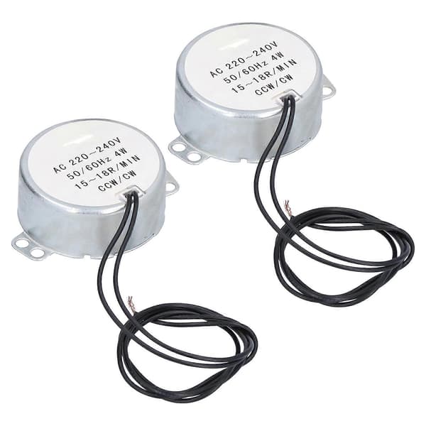 2st synkronmotor Mini 15-18R/MIN CW CCW rotations tillbehörssats 4W AC220-240V 50TYC