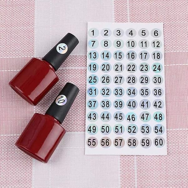 10 kpl 1-60 Laser Numerotarra Tarrat DIY Askartelutarrat