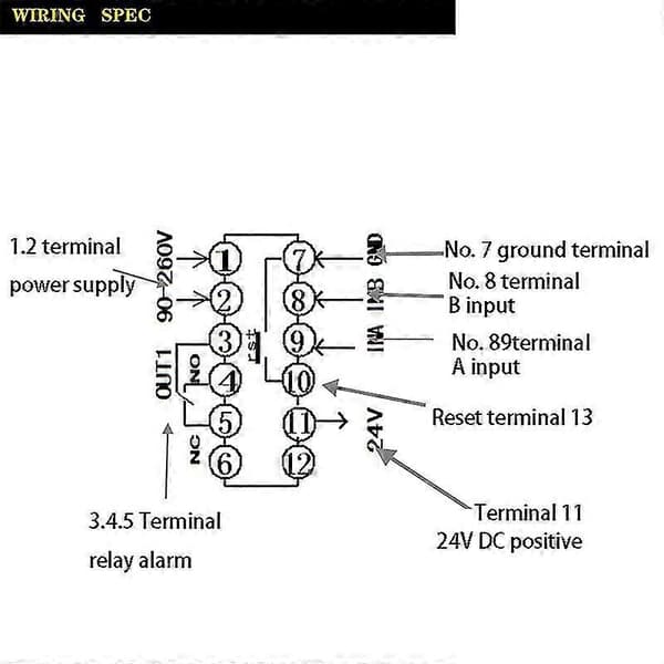 4 Digital Räknare Längdmätare Multifunktionell Intelligent 90-260v Ac/dc Förinställd Relä