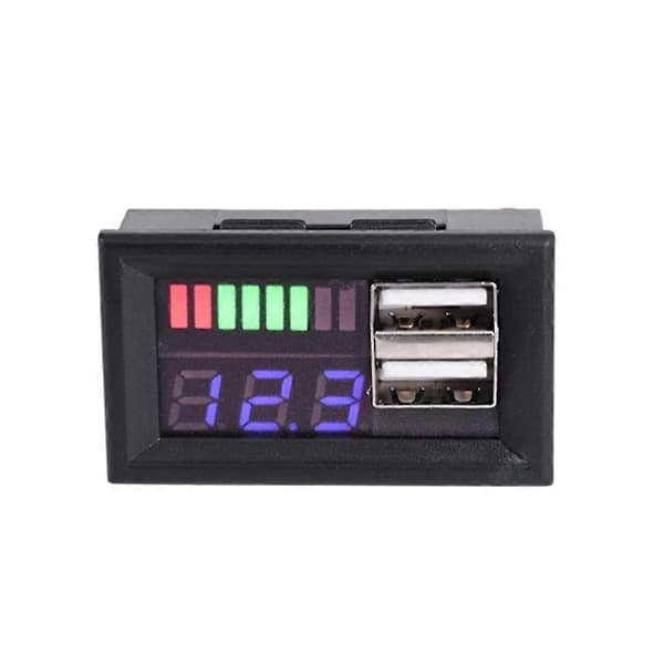 Blå LED Digital Display Voltmeter Mini Spenningsmåler Volt Tester Panel For DC 1