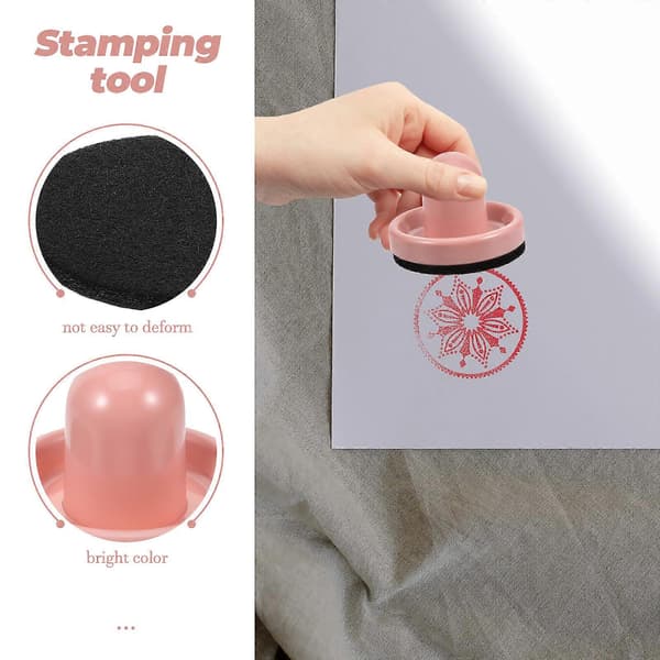 Scrapbook-stempel Chic Stempelblokk Presseverktøy Stempelverktøy for Kortlaging