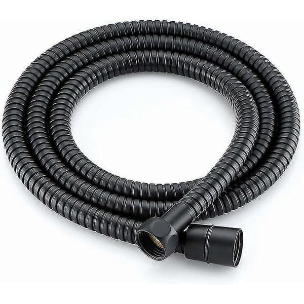 Duschslang Rostfritt Stål Duschslang 1,5 Meter Anti-twist För Handdusch, Takdusch, Svart