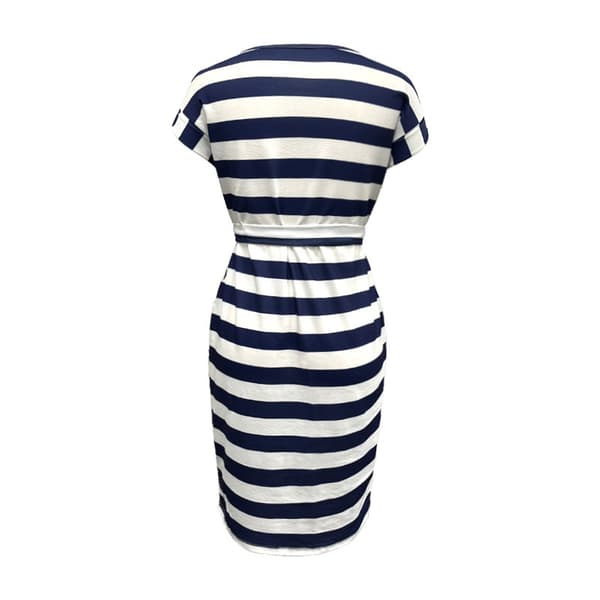 Dam Tunika undress tripe Design Klänning Navy Blue S