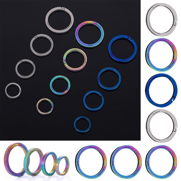 Nøkkelringer Nøkkelringer Spenne Anheng MULTICOLOR 18MM