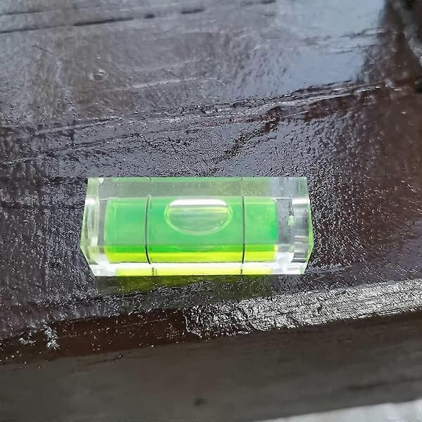 6 stk. Mini Boble Vaterpas 10x10x29mm Firkantede Vaterpas til Vægrammer Kunstudstillinger Billedophæng