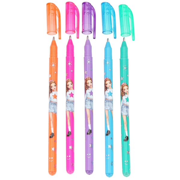 TOPModel Glitter Gelpenne 5-pak multicolor