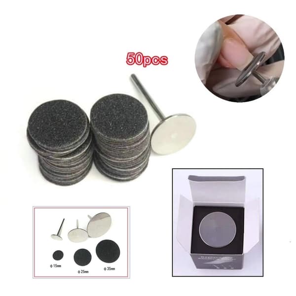 1/2/3/5 Erstatningspuder til elektrisk fodfil Effektiv og 15mm 240Grit 50 pcs 1 Pc