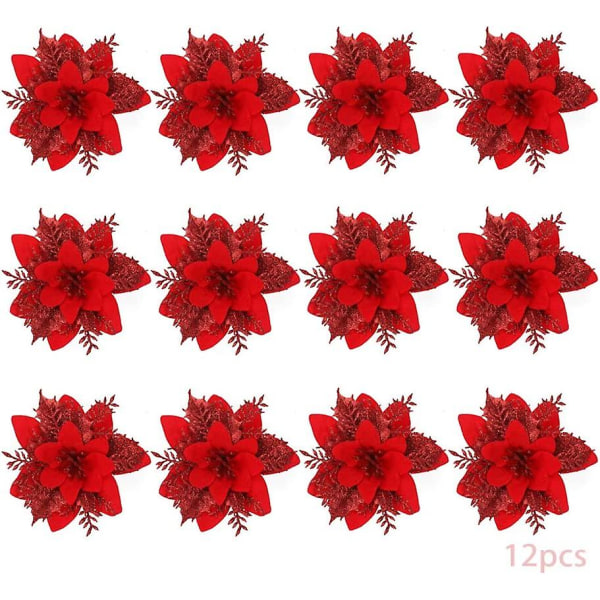 12 stk julesimuleringsblomst, julestjerne