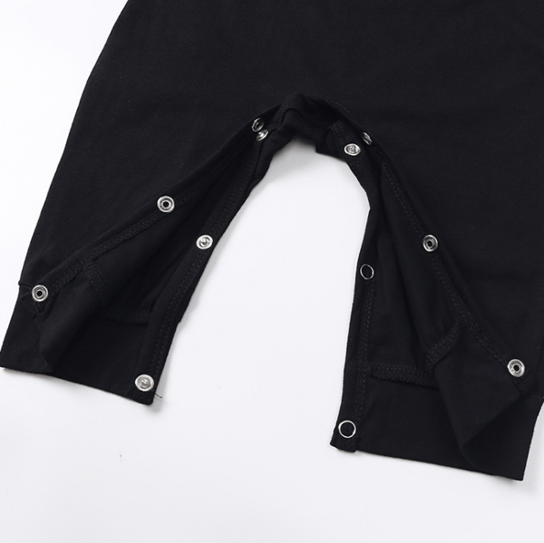 Baby Halloween Bat One-Piece Byxa et black white S
