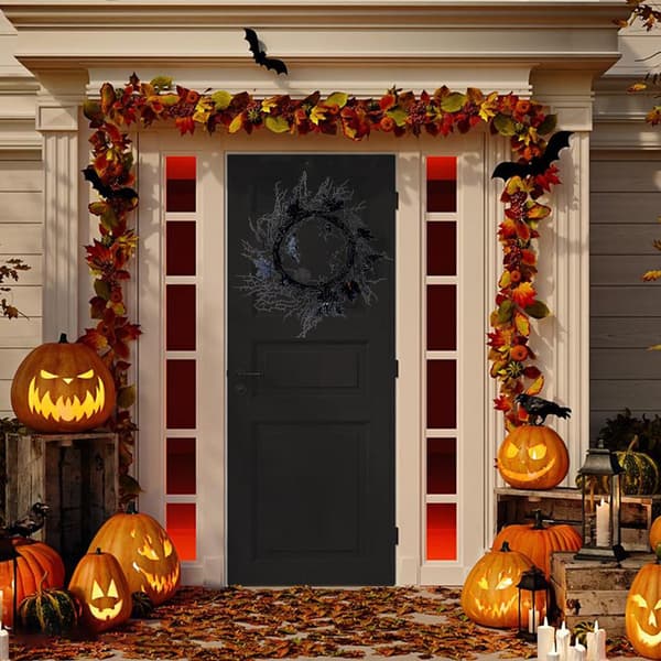 Halloween julsimulering Bat Displayfönster och dörr Hangi