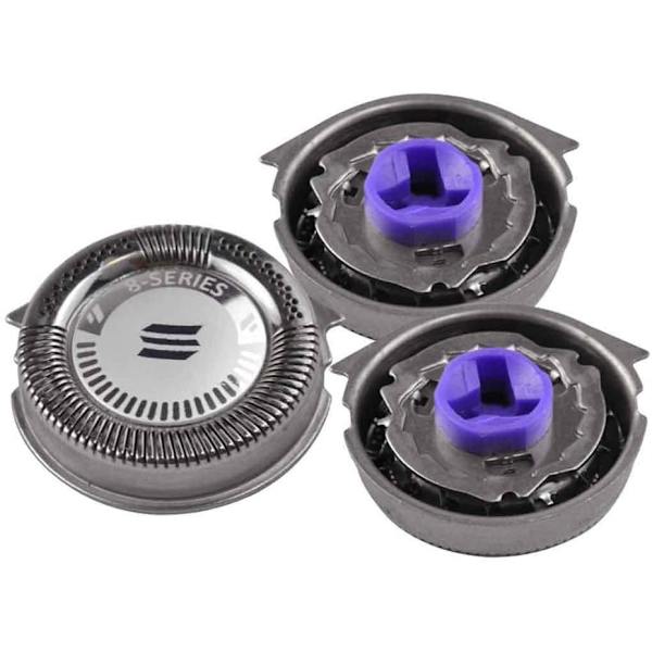 Set med 3 ersättningshuvuden för HQ8/HQ8894/HQ7160 Silver Shaver Co