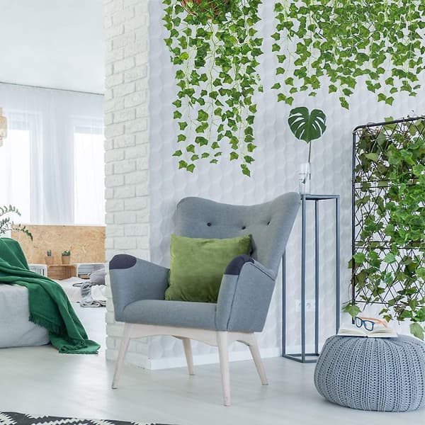 Fake Ivy Leaf Wreath Gift Party Trädgård Bröllopsvägg Hem