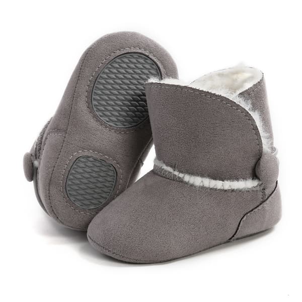 #11CM Fôrede Lær Barneboots Babysko Sko Polstret Varme#
