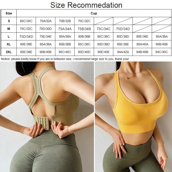 Cloud Hide Fitness Dame Sport BH Sexy Yoga Push Up Tank Crop Top Støtsikker Undertøy Atletisk Vest Jente Gym Skjorte Sportsklær Red Orange XL