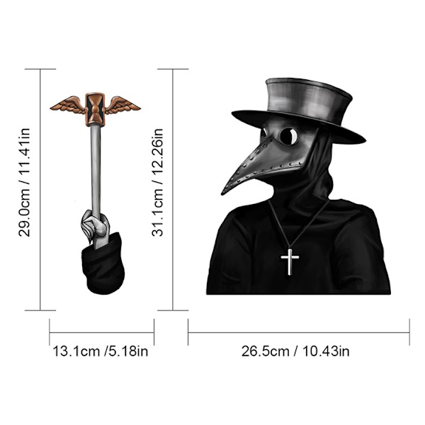 (1 pakkaus) Halloween-pyyhkijätarra Irrotettava auton takalasinpyyhkijän tarra Autotarra (Tohtori Rutto -pyyhkijä)