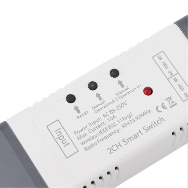 Trådløs fjernkontrollmodul 2200W 3 modus 2 kanaler 433.92mhz Timer Trykk Lås Fjernkontrollmodul 85V