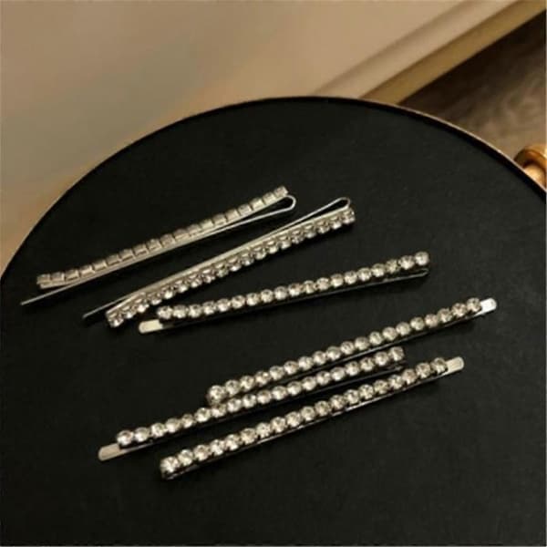 Hårnål med krystaller, Rhinestone Barrette, Hårspenne med Rhinestone