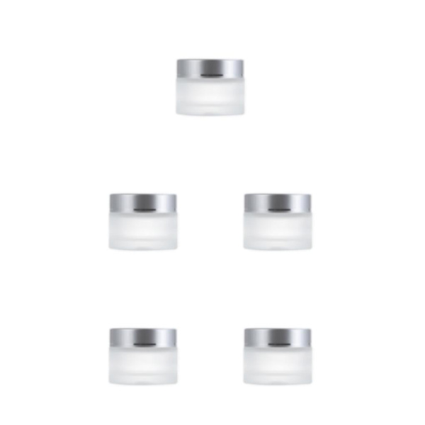 1/2/3/5 Multipurpose Mat Kosmetisk Ansigtskrukke - Holdbar og silvery 50g,1 5PCS