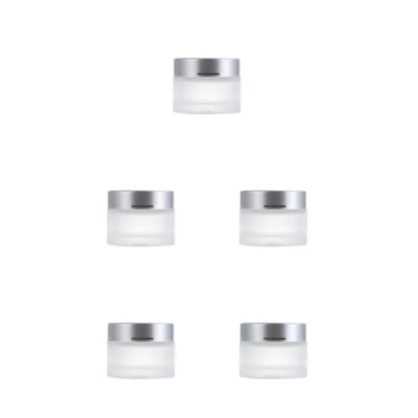 1/2/3/5 Multipurpose Matt Cosmetic Face Jar - Hållbar och silvery 50g,1 5PCS