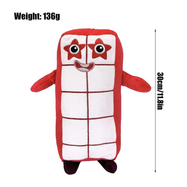 Numberblocks pehmolelut 1-10 Numero pehmolelu nukke lapsille 10.0