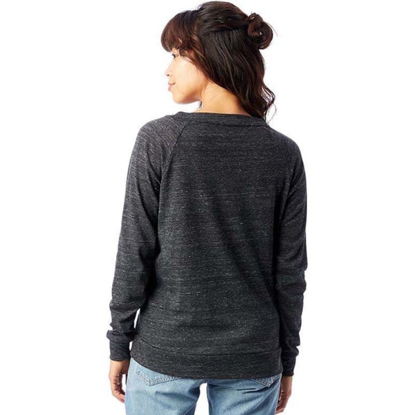Alternative Apparel Naisten Eco-Jersey Slouchy Pullover X Eco Ivory Eco Black M