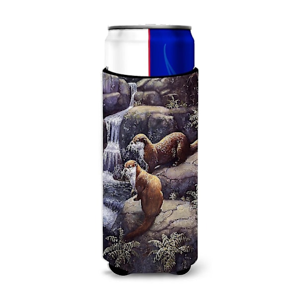 Otters by the Waterfall av Daphne Baxter Ultra Beverage Insulators för smala burkar