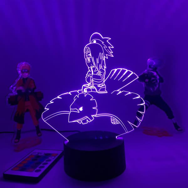 3d Led nattljuslampa Anime Naruto Deidara