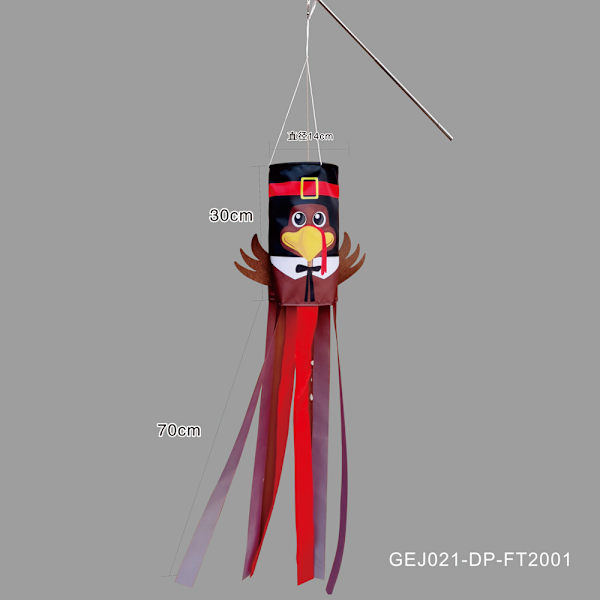 Halloween Windpipe Flagga, Thanksgiving Turkiet Windpipe, olorful Colorful C