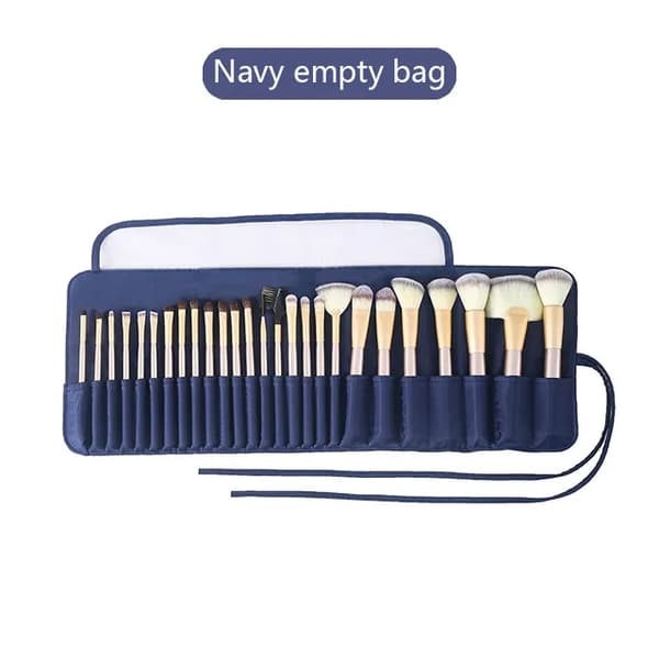26-fack makeupborste multifunktionell förvaringsväska dark blue