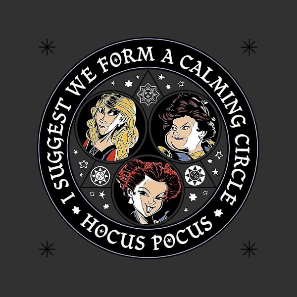 Disney Hocus Pocus Halloween Beroligende Sirkel Hettegenser for menn M