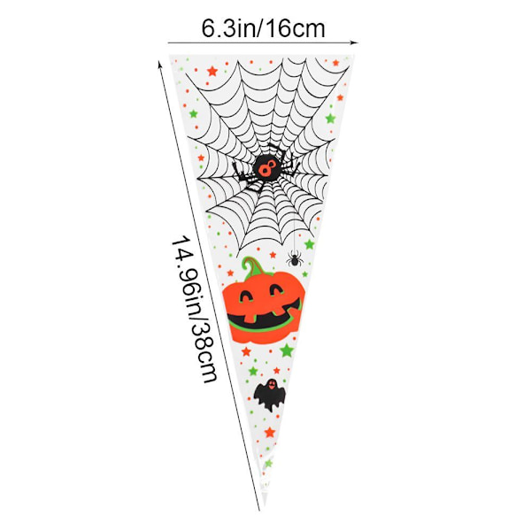 100 ST Halloween-godispåsar Godispåse A
