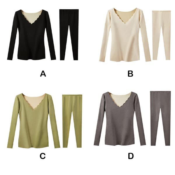 Thermal Set Hudvänliga långärmade underkläder Green
