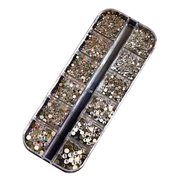 AB Nagel Strass Ädelstenar Nagelkonst Diamante Mode Glitter DIY Smycken Berlocker